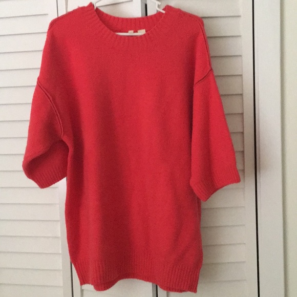 Anthropologie Sweaters - Anthropologie Moth loose fit sweater in Coral. M Anthropologie Sweaters - Anthropologie Moth loose fit sweater in Coral. M